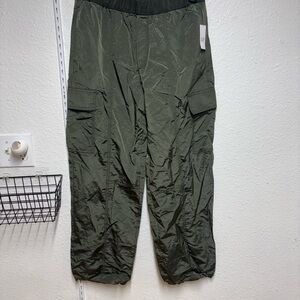 Dark Green Cargo Joggers 091